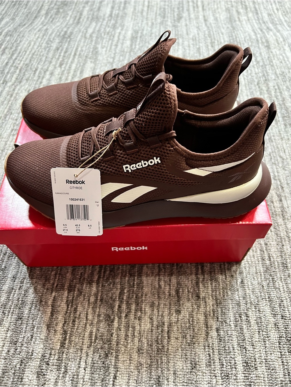 Reebok Running Sneakers GI 2620 Marroni Size 9.5 - Picture 6 of 10